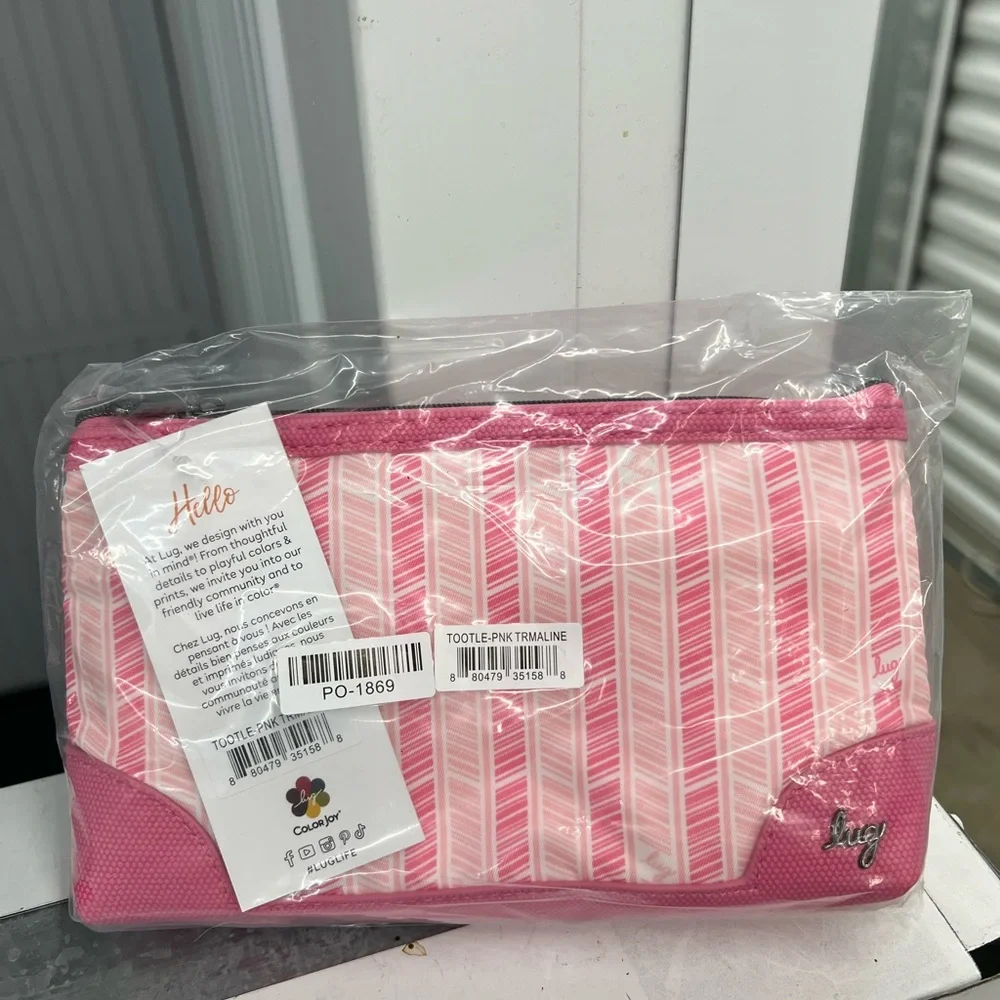 Lug Tootles 2 pc Zip Organizer in Pink Tourmaline NWT - Picture 6 of 7